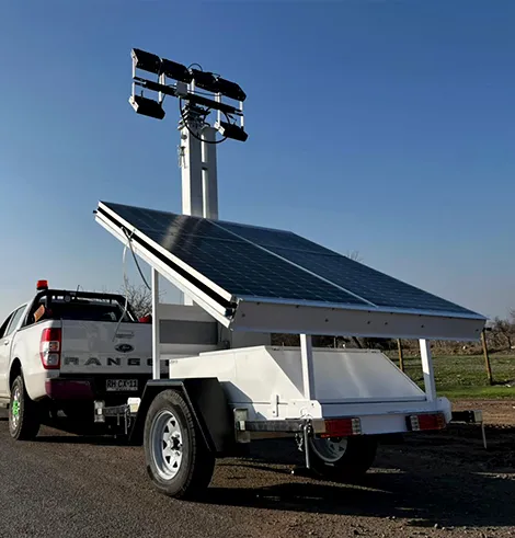 Torre de iluminación Solar 750W